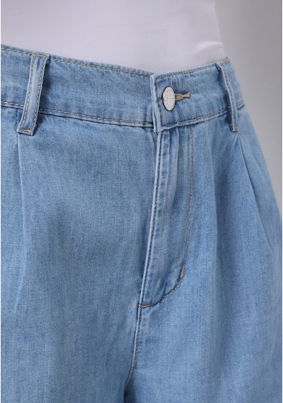 Colin's Colins Loose Fit Yüksel Bel Düz Kadın Gri Jean Şort Cl1075121 Q1.v1 Dn42996 Denim