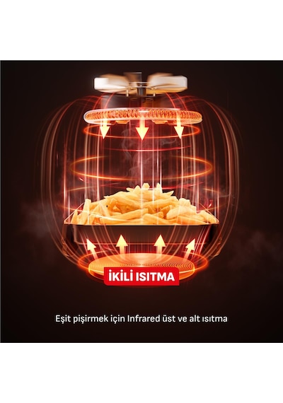 Tefal Easy Fry Infrared 2000 W Airfryer Fritöz