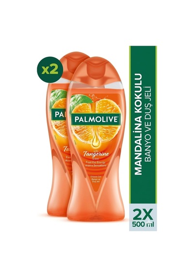 Palmolive Aroma Sensations Feel The Energy Mandalina Kokulu Duş Jeli 2 x 500 ML + Seyahat Kiti