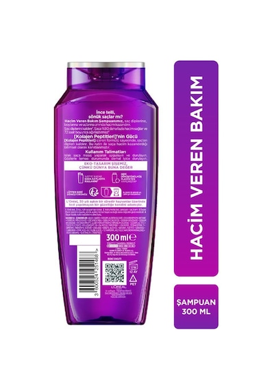 L'Oreal Paris Collagen Lifter Hacim Veren Saç Bakım Şampuanı 300 ML