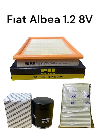 Fıat Albea 172 1.2 8v Filtre Seti Kw 44 - 60 Hp 2002 Sonrası 3 Filtre