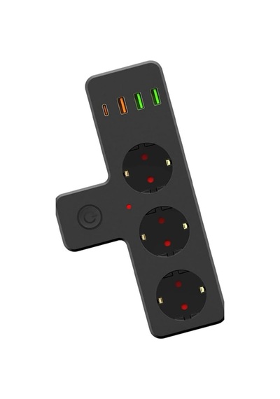 Termal Akım Korumalı Soket Priz Çoğaltıcı Kablosuz Çoklayıcı 2500w 3xusb 2.4a 1xtype-c Diğer