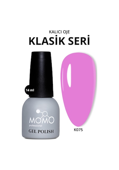 Momo Professional Kalıcı Oje K075 Leylak 14 Ml