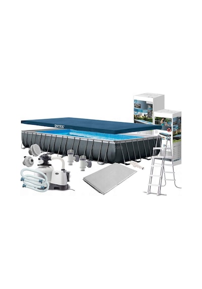 İntex 26378 975 x 488 x 132 CM Ultra Xtr Prefabrik Aile Havuzu Deluxe Set