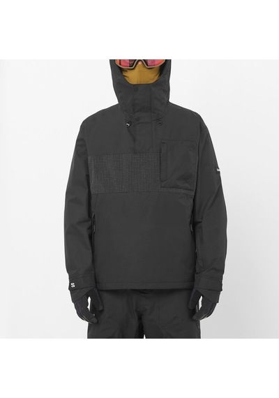 Salomon Venom Anorak Erkek Kayak Montu Deep Black Lc2609700 Siyah
