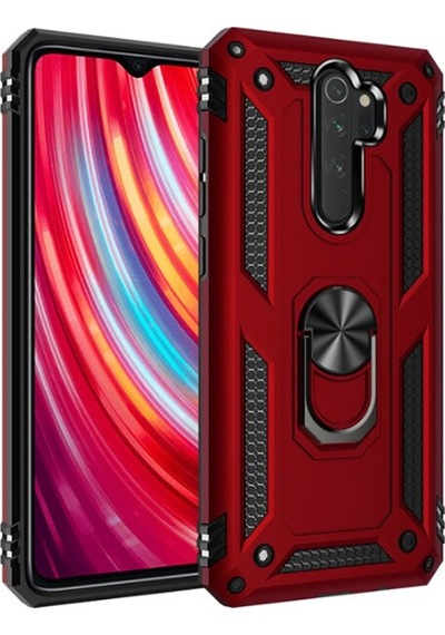 Adige Xiaomi Redmi Note 8 Pro Kılıf Vega Yüzüklü Standlı Darbe Korumalı