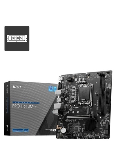 Msı Pro H610m-e Ddr5 5600mhz Oc Hdmı Vga M.2 Matx 1700p-58943