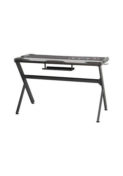 Ryze Extreme Karbon Fiber Rgb Oyuncu Masası - Siyah 120x60x76 Cm Siyah