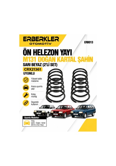 Ön Helezon Yayı M131 Doğan Kartal Şahin Sarı Beyaz 2'li Set Crx21361 - Erb872