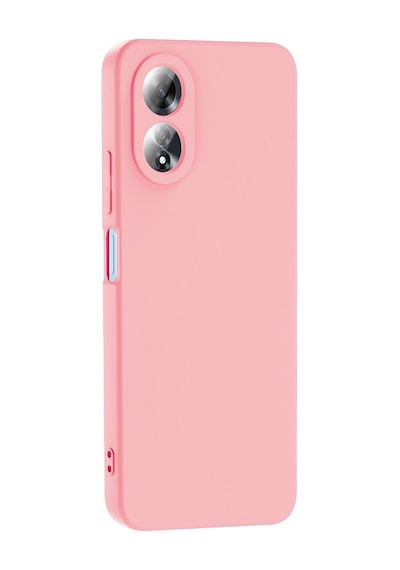 Oppo A60 Kılıf Yumuşak Silikon Kamera Korumalı Lansman Cherena Siyah