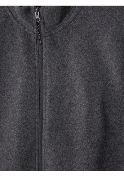 Lcwaıkıkı Classic Gri Dik Yaka Erkek Polar Fermuarlı Sweatshirt