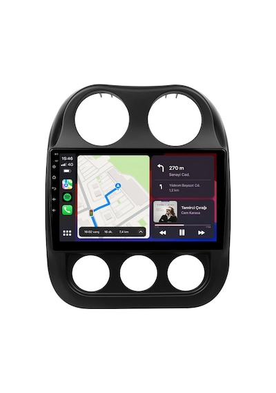 Jeep Compass 2010-2015 Android Multimedya Carplay Android Auto Navigasyon Kameralı 8gb Ram 64gb 10"
