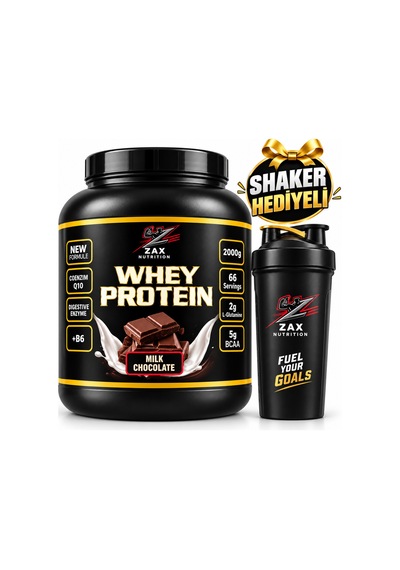 Milk Chocolate Whey Proteın 2000 Gr + Mini Boy Shaker  Çikolata