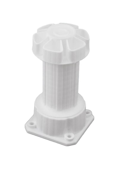 10 Adet Plastik Mobilya Mutfak Baza Ayağı 12-17 Cm Ayarlı Beyaz