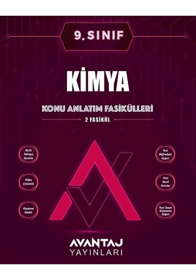 Avantaj 9. Sınıf Kimya Konu Anlatım Fasikülleri