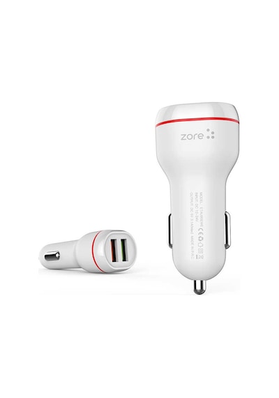 Zore Puma Çift Girişli Araç Kiti Micro-usb Kablosuyla Birlikte