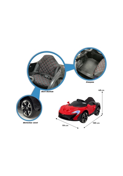 Quantum Gt 12 Volt Akülü Araba Kırmızı