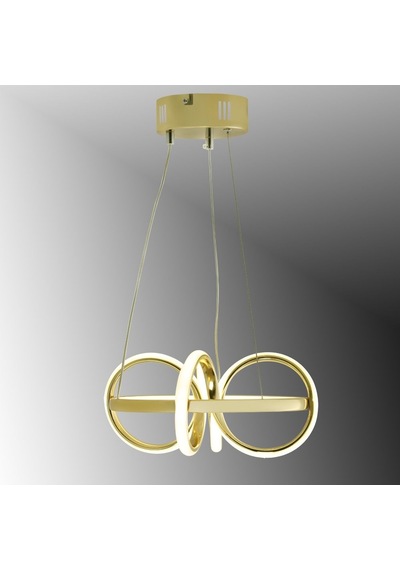 Tt003-sr Tt Ayd. Sarı Işık Sarmal Gold Sarı Kaplama Led Avize Gold