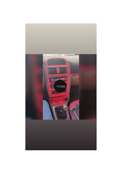Opel Astra G Ful Set Kırmızı Renk Konsol Maun Kaplama Kırmızı Renk 3m