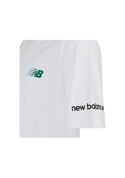 New Balance Lifestyle Erkek T-shirt Mnt1644-wt Beyaz