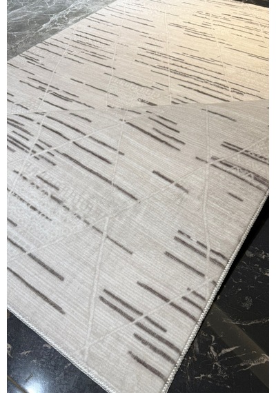 Villadia Home Textile Kaymaz Taban Modern Desen Halı Yolluk Leke Tutmaz Kolay Temizlenir Koridor Salon Yatak Mutfak Odası Vd4040kahve Kahve