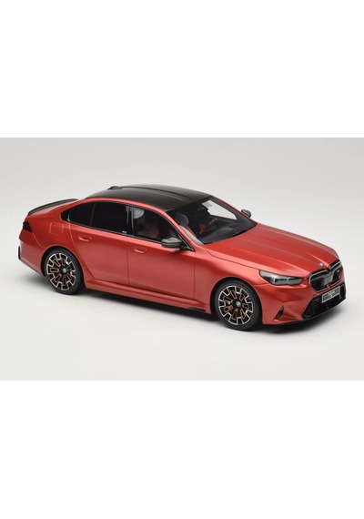 1:18 Ölçek Gt Spirit 2025 Bmw M5 G90 Peable Beach Orange Resin Kapalı Minyatür Model Araba 25cm