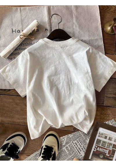 Startmore Unisex Boulevardier T-shirt Beyaz