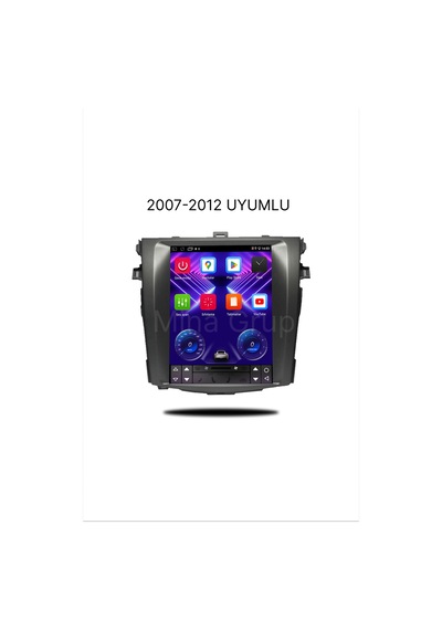 Snp Serisi Toyota Corolla 2007 - 2011 Uyumlu Tesla Ekran 6-128gb Hafıza Multimedya Sistemi Ve Geri Görüş Kamerası 9.7''