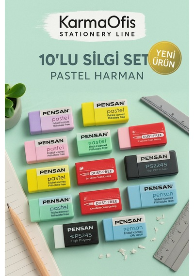 10 Lu Silgi Seti Pastel Harman