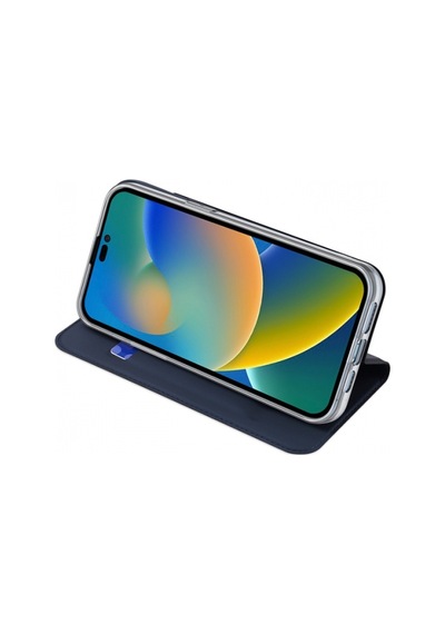 More TR Dux Ducis Apple Uyumlu iPhone 14 Pro 6.1 Kılıf Skin Pro Series Flip Cover Kapaklı Kılıf - Lacivert
