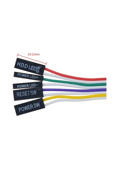 5064 Anakart Led Işıklı Power Ve Reset Açma Kapama Butonu