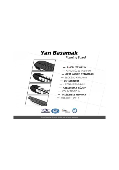 Volkswagen Araca Özel Yan Basamak Noktalı Model 2020 2021 2022 2023 2024 2025 2026 2027