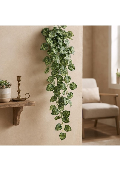 Dekonivia Yapay Yaprak Sarmaşık Doğal Görünümlü Zincir Karpuz Desenli 2 Adet Dal 2 X 240 Cm 480 Cm , İç/dı Diğer