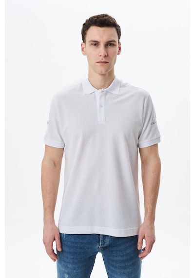 AR-MA Arma Erkek Regular Fit % 100 Pamuk Pike Polo Yaka Tişört Y29374355202 Beyaz