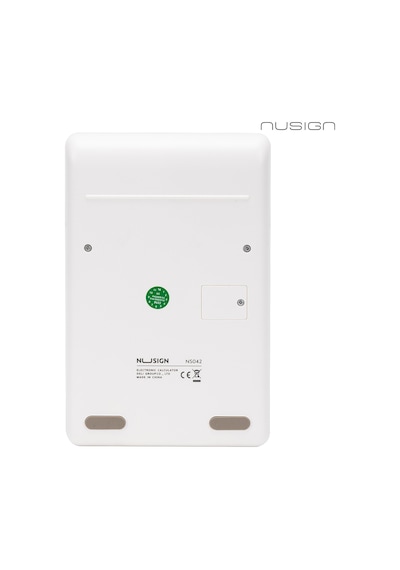 Nusıgn 12 Haneli Hesap Makinesi Plastik Beyaz