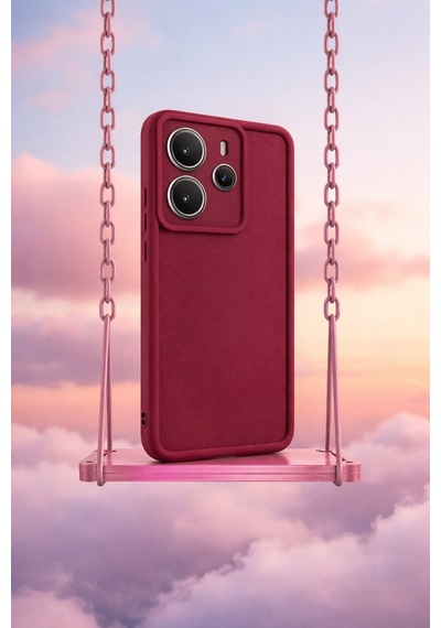 Mi Redmi Note 14 Uyumlu Kamera Çıkıntılı Mat Silikon Telefon Kılıfı Resimdeki
