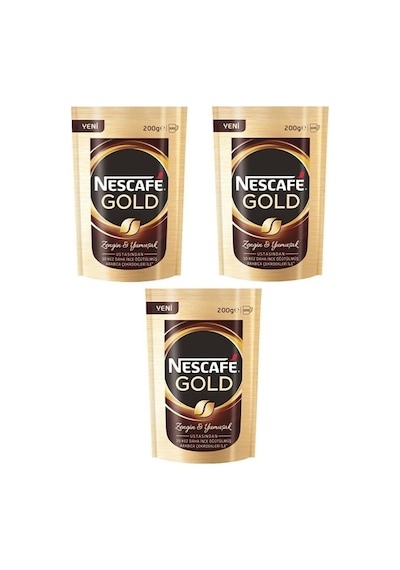 Nescafe Gold  200 G Paket x 3 Adet