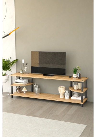 Neoline 150 Cm Tv Ünitesi Modern Tv Sehpası - Meşe Meşe