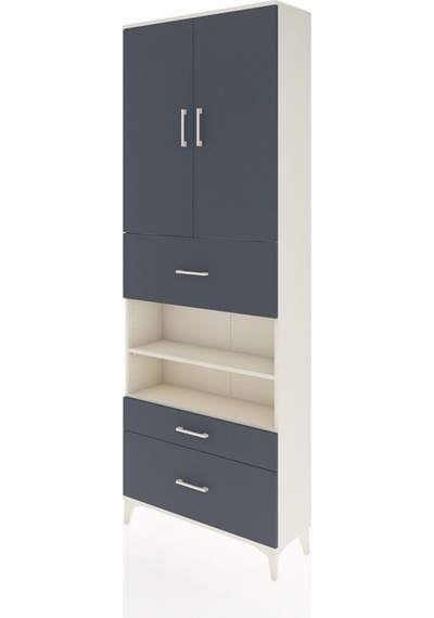 Arges Dolap 5 Raflı 3 Çekmeceli 2 Kapaklı 88x30x243 Aytaşı-an... Aytaşı