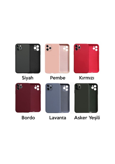 Apple Uyumlu iPhone 11 Pro Kamera Korumali Içi Kadife Silikon Lansman Kilif 211773123 - Renk / Siyah
