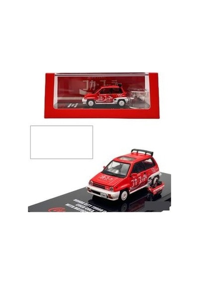 İnno64 Honda City Turbo Iı Coca-cola With Motocompo 1/64 Model Araba