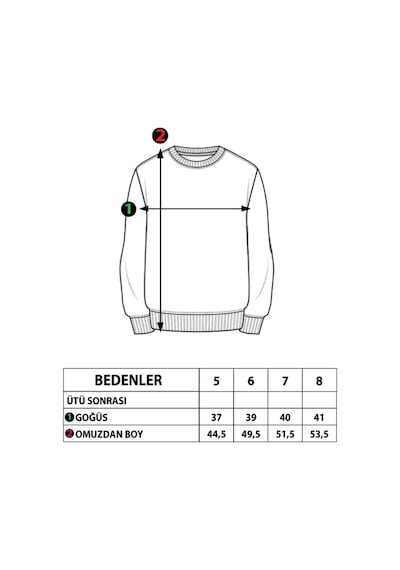 Toontoy Erkek Çocuk Baskılı Sweatshirt Siyah