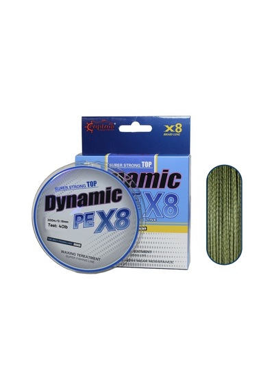 Captain Dynamic PE 8 Örgü İpi Misina 300mt Yeşil 0.18 mm