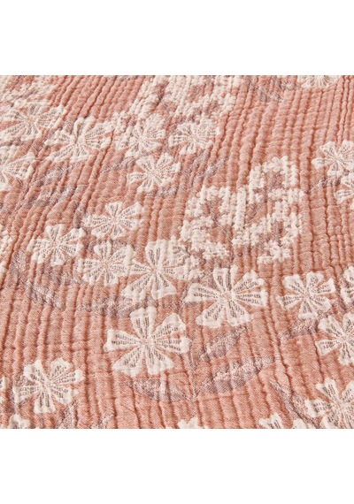 Soft Belloria Çift Kişilik Yatak Örtüsü - Kiremit - 220x255 Cm Çok Renkli