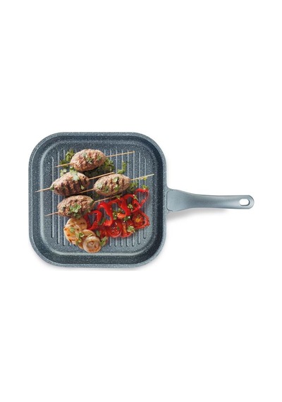 Thermoad Izgara Tava Granit Döküm Kare Tava 28 x 28 CM