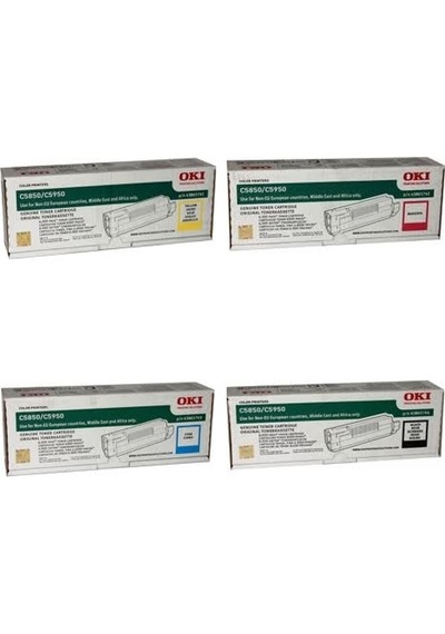 Okı 43865741/ 43865742/ 43865743/ 43865744 Cmyk 4Lü Set