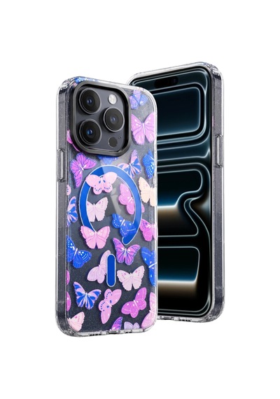 Onegif Apple İphone 16 Pro Max Desina Magsafe Kapak - Desen 5 - Desen 5