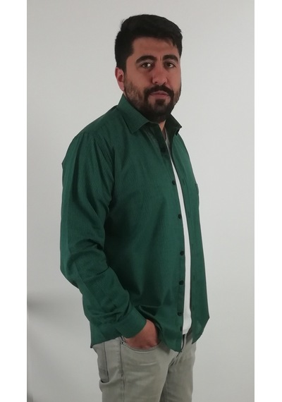Tousus Regular Fit Pitikareli Vual Erkek Gömlek Kls-4016-tss Yeşil