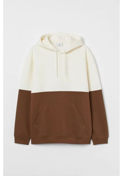 Altamira Erkek Parçalı Oversize Kapşonlu Sweatshirt 001