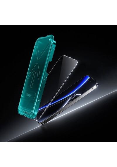 Apple Uyumlu   iPhone 14 Pro Max Benks Glass Warrior Safir Coating 0.3mm Cam Ekran Koruyucu Uygulama Aparatlı